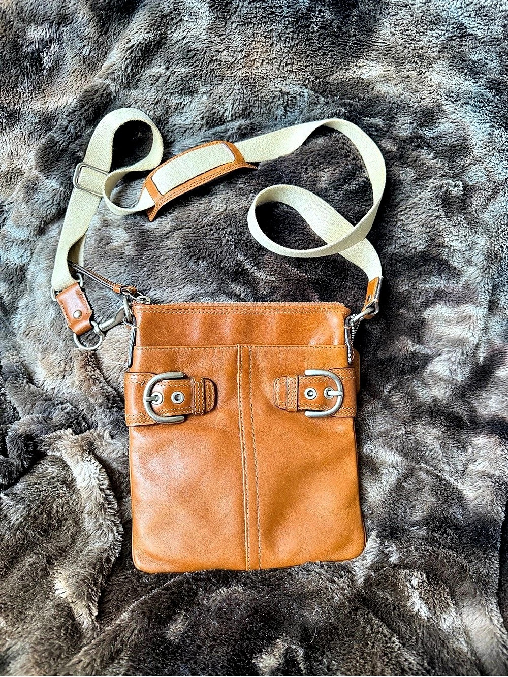Coach Soho Swingback Leather Crossbody Bag in Brown